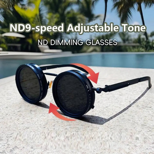 Adjustable Tint Sunglasses 😎 — Clear Vision for Driving & Outdoor Light