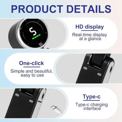 ❄️ Turbo Portable Fan – 5 Speeds, Rechargeable & Travel-Ready