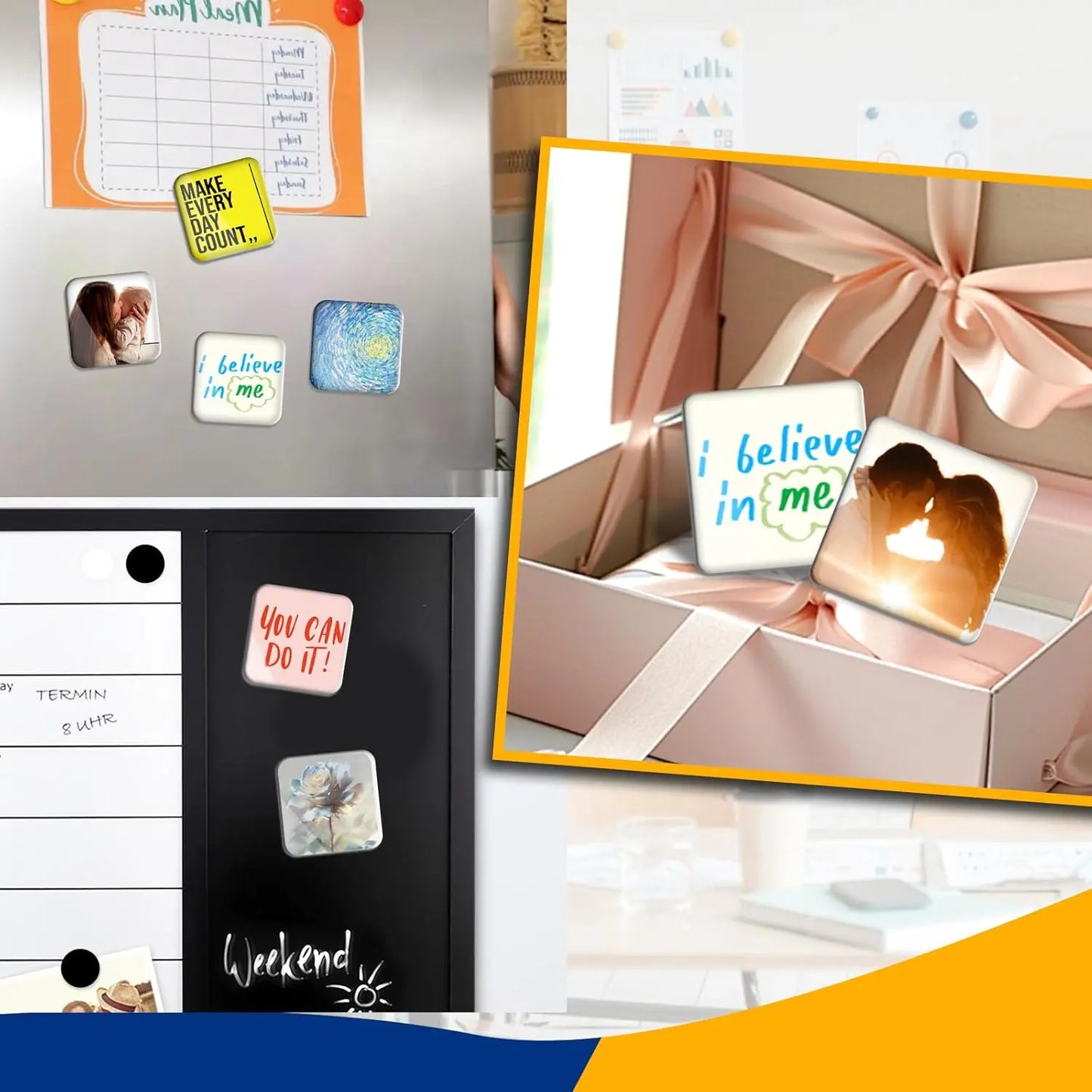 🎨 DIY Kids’ Artwork Fridge Magnet Kit – Turn Little Masterpieces into Lasting Memories