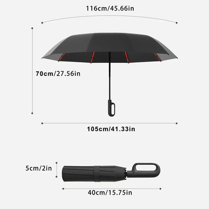 ☔ One-Hand Automatic Umbrella – Compact Protection for Rainy & Sunny Days