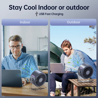 Powerful Cooling Desktop Fan with LED Display — Perfect for Home & Office 🌬️