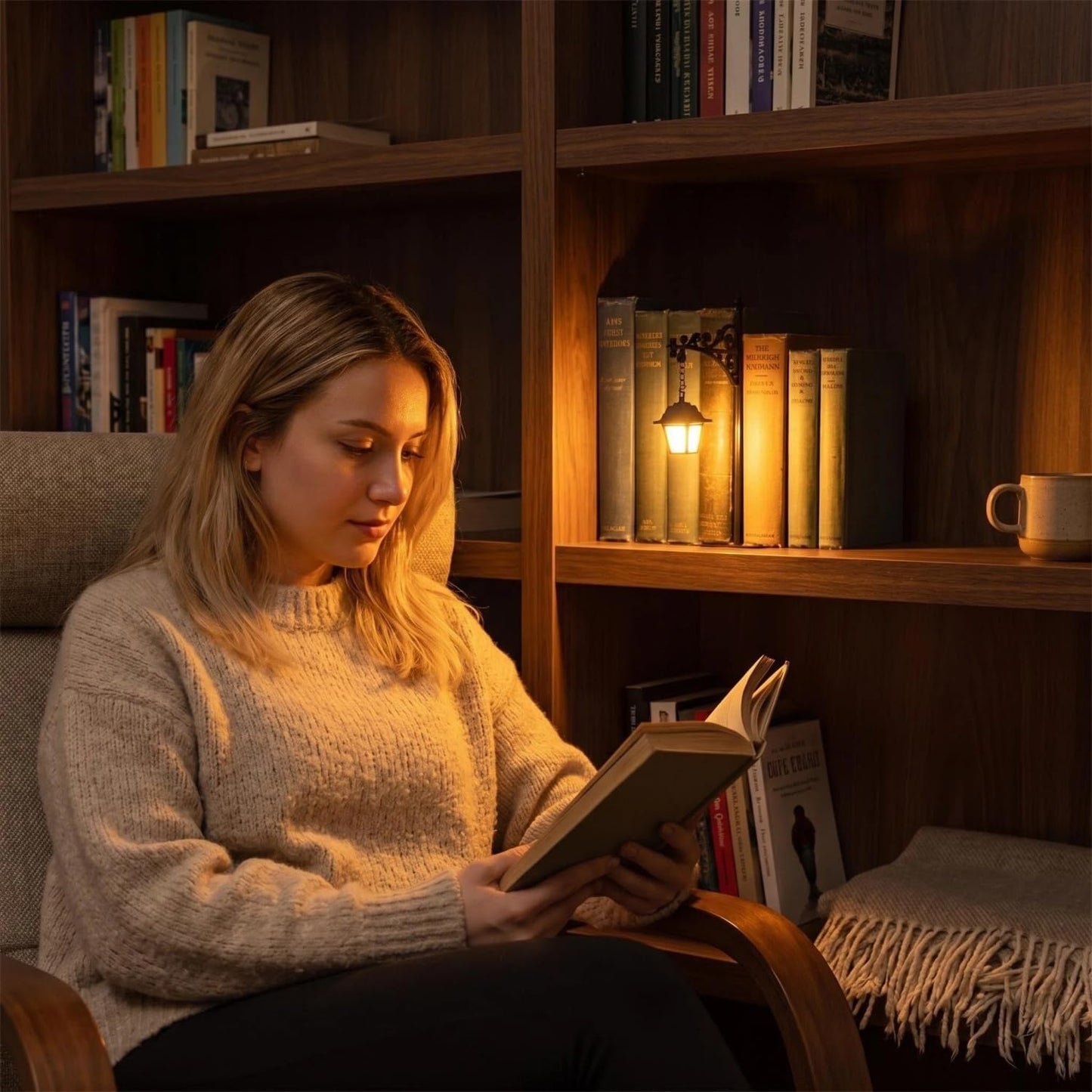 ✨ Vintage Street Lantern Book Nook Light – Bring Warmth & Charm To Your Bookshelf
