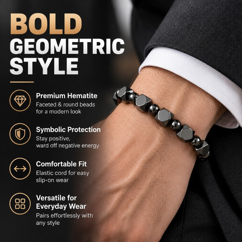 Faceted Stone Protection Bangle