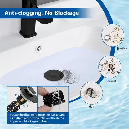 3-in-1 Bathroom Sink Drain Strainer Bathroom