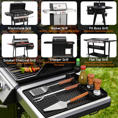Silicone BBQ Tool Mat 🔥 — Keep Grill Tools Clean & Ready