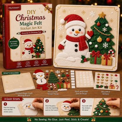 🎄DIY Christmas Magic Felt Sticker Art Kit 🎁 Buy 3 Get 1 FREE — Add Any 4 Pcs To Cart🎉